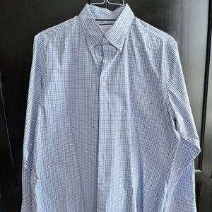 Charles Tyrwhitt Slim Fit Long Sleeve Button Down Collar – Light Blue and Lilac